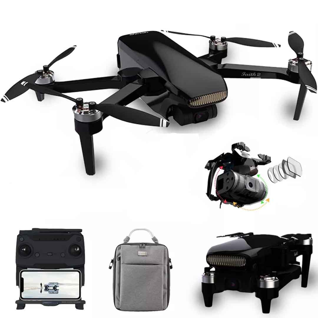 Drone Faith 2 CFly® Professional GPS 4K WiFi 3-Axis Gimbal Cartão SD 2 Baterias