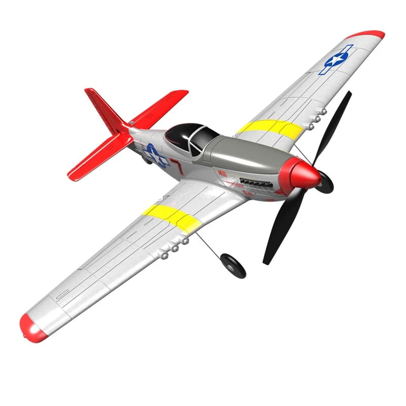 Aeromodelo de Controle Remoto Eachine® P-51 Mustang 2.4Ghz 4CH 400mm + Bateria Extra