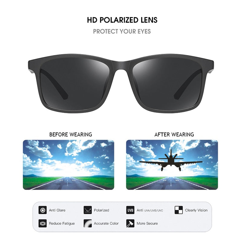 Óculos de Sol Ultra Leve Sports Polarizado Proteção UV400