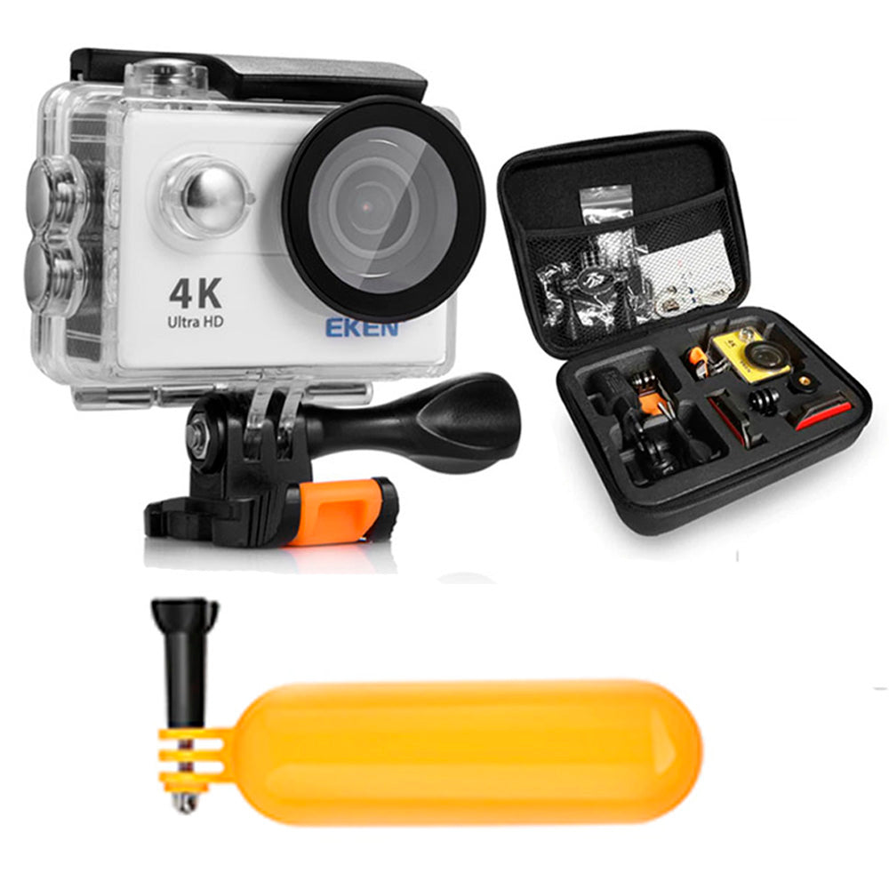 Câmera Esportiva Eken® H9R Kit Profissional c/ Acessórios, Bateria Extra, Bolsa e Cartão 32gb