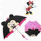 Guarda-chuva Infantil Disney® Cartoon Mickey Minnie c/ Orelhinhas