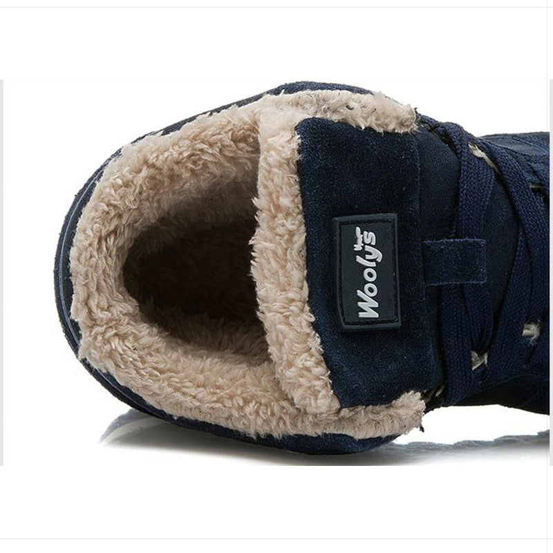 Woolys ® Tênis Comfort Unissex Carmuça Interior de Lã