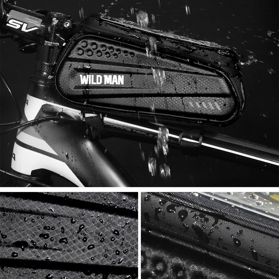 WILD MAN ® - Case a prova d'agua com Compartimento para Celular Acessórios Bike