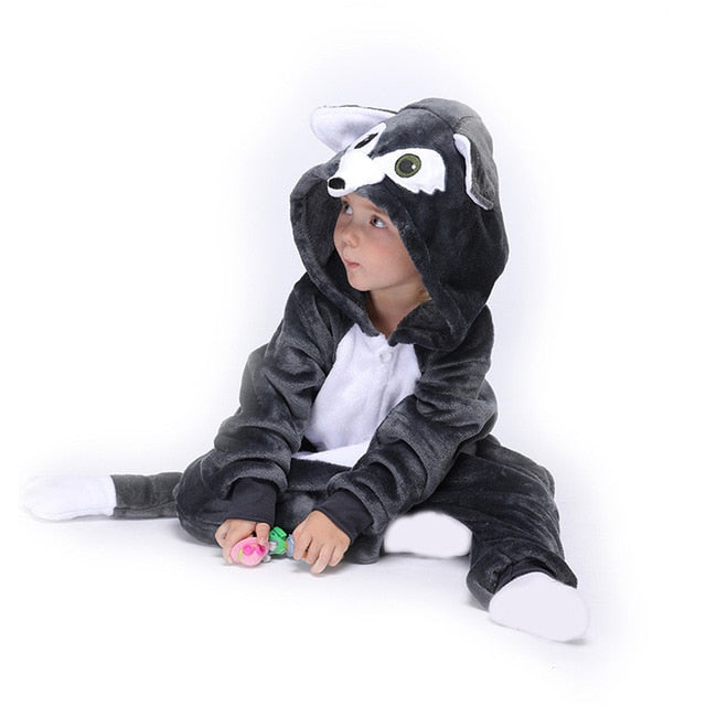 Soneca® Macacão de Bichinhos Pijama Infantil para Crianças (4-12 anos)
