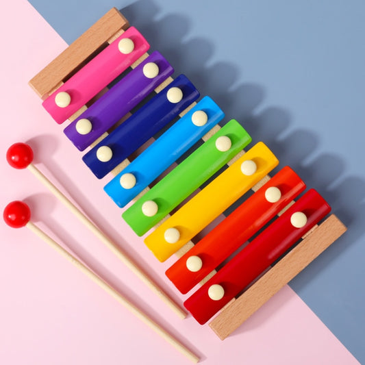 Rainbow ® - Xilofone Infantil + 2 Bastões - Brinquedo Sensorial Montessori