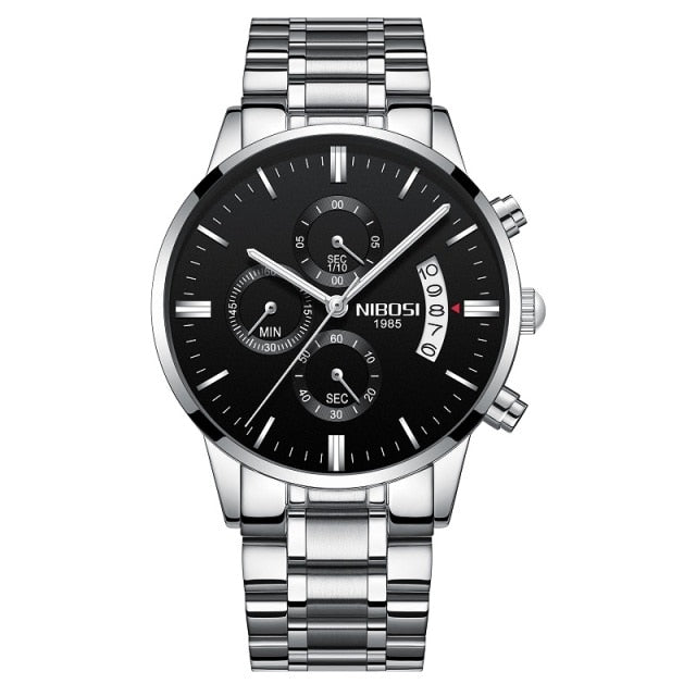 Relógio de Pulso Nibosi® 2309 Silver Watch
