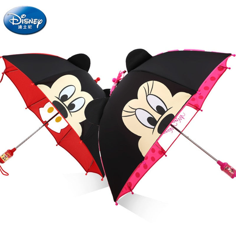 Guarda-chuva Infantil Disney® Cartoon Mickey Minnie c/ Orelhinhas