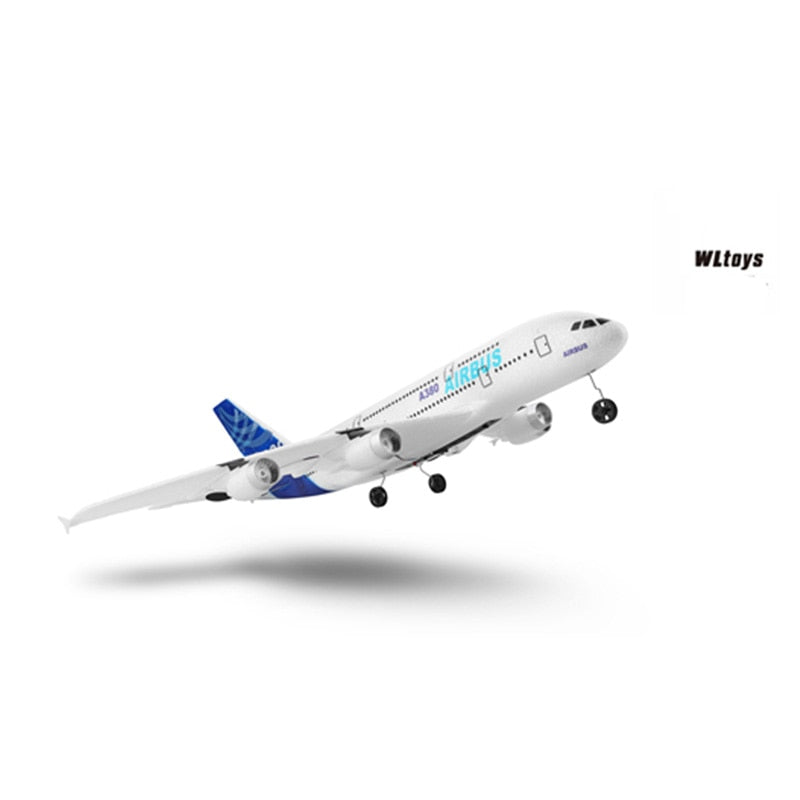 Aeromodelo de Controle Remoto XK® Airbus A380 510mm 2.4Ghz 3Ch Luz LED + Bateria Extra