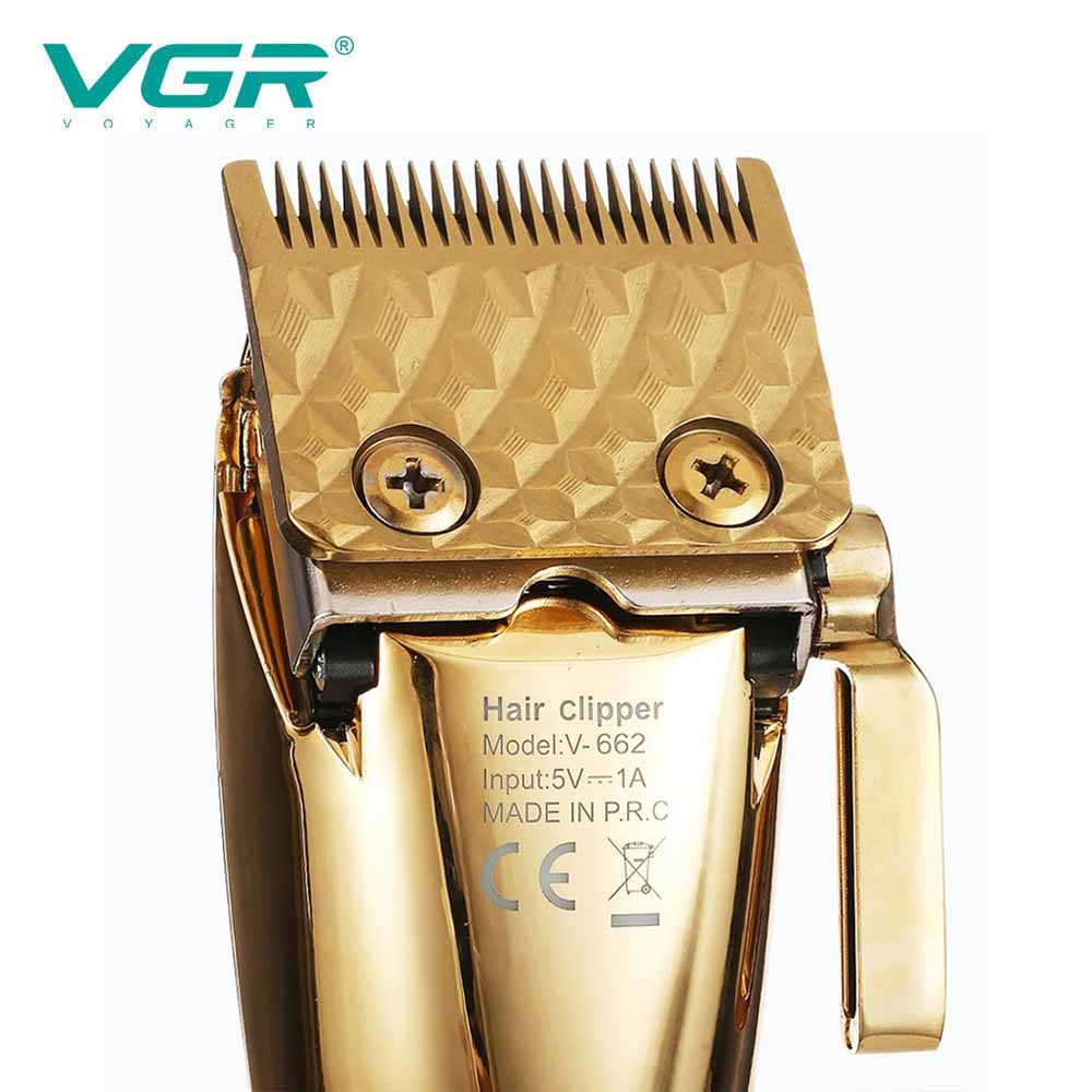 Máquina de Corte Profissional s/ Fio VGR® 662 Gold LED