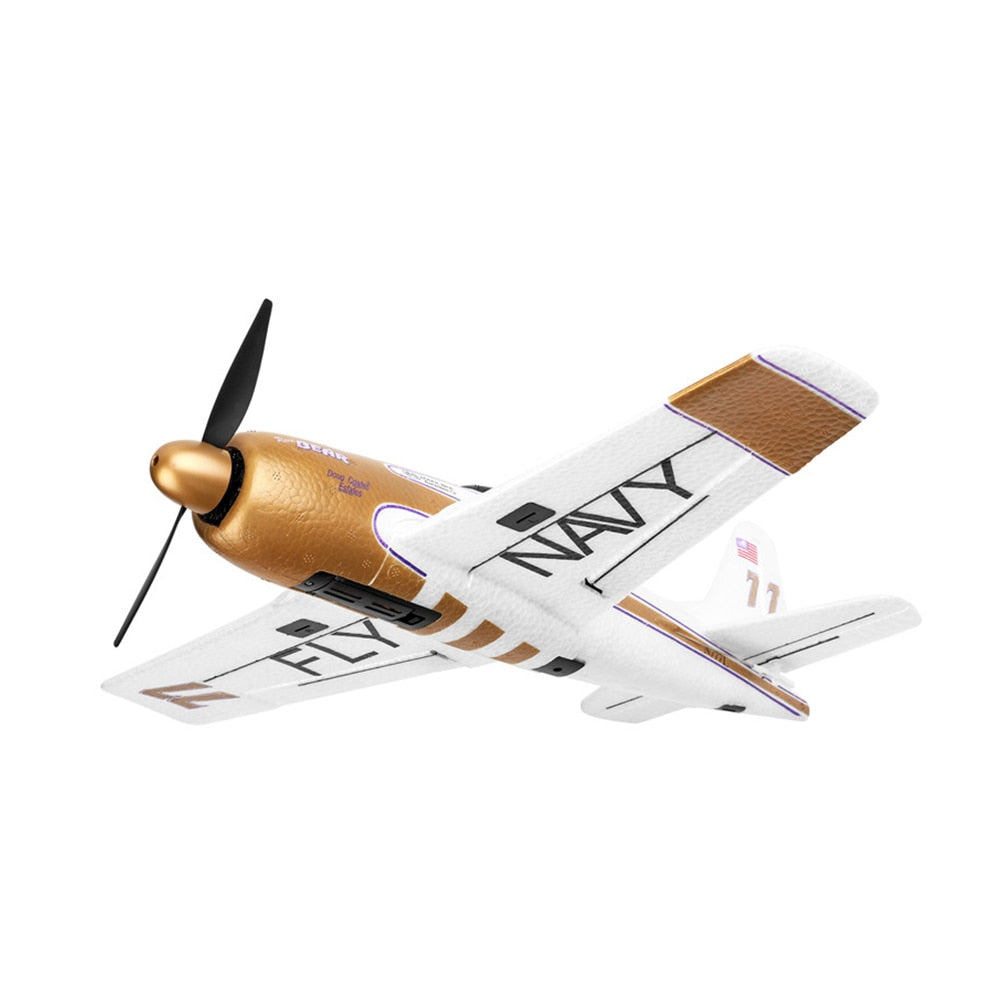 Aeromodelo de Controle Remoto XK® F8F Bearcat 2.4Ghz 4Ch + Bateria Extra