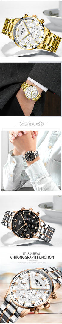 Relógio de Pulso Nibosi® 2339 Silver Watch