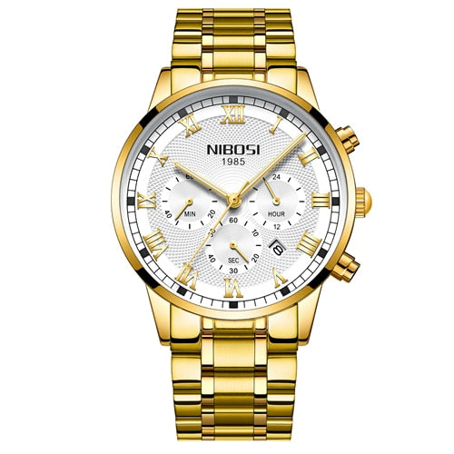 Relógio de Pulso Nibosi® 2339 Golden Watch