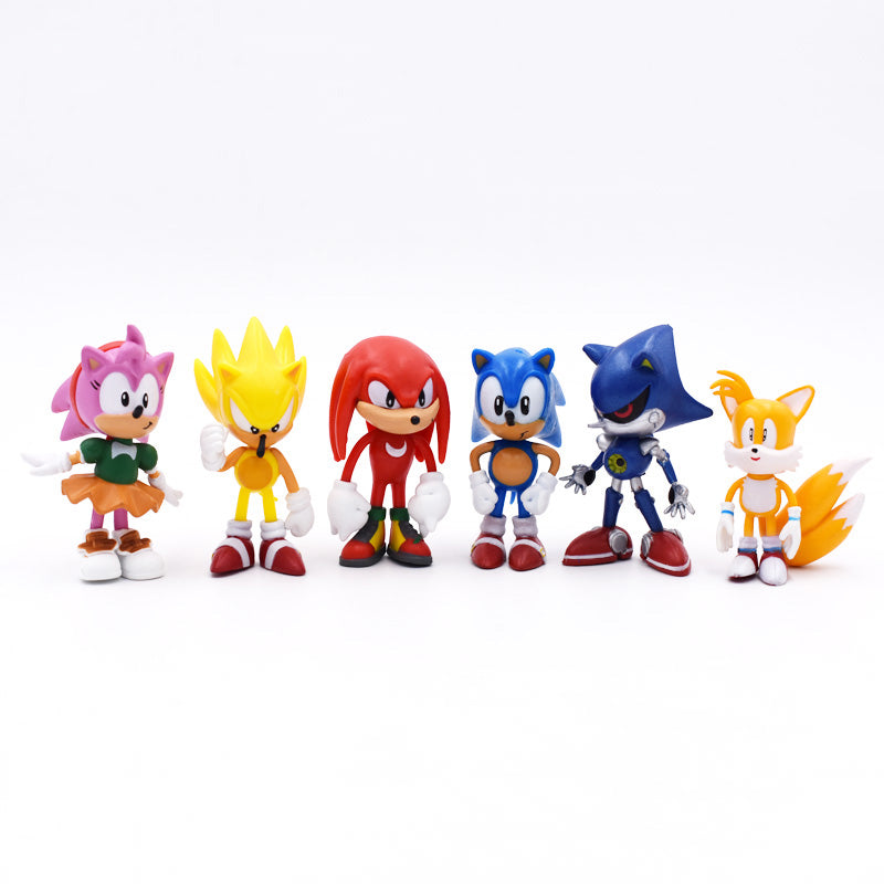 Bonecos Sonic (6 Unidades)