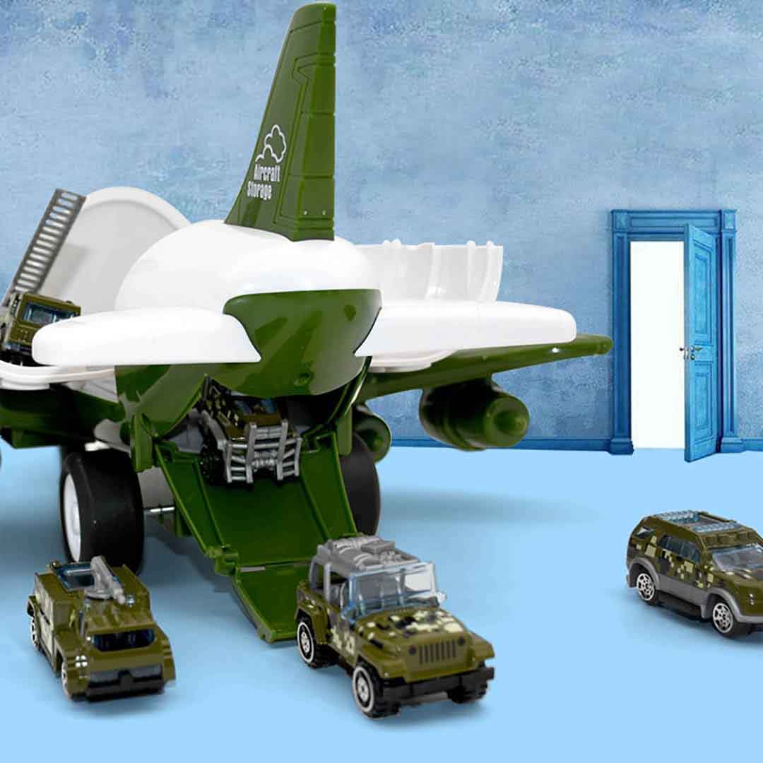 Jumbo® Avião de Brinquedo c/ 6 Super Carrinhos